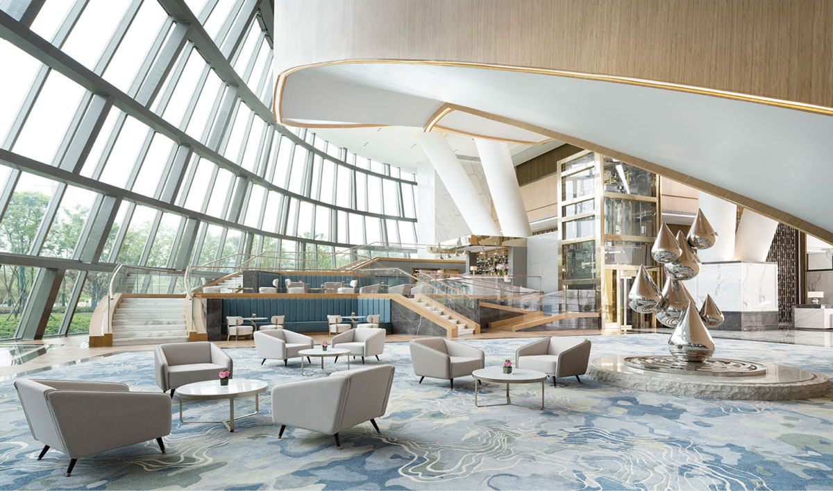 未來智能風格的高端酒店設計，將科技與人性化設計巧妙融合